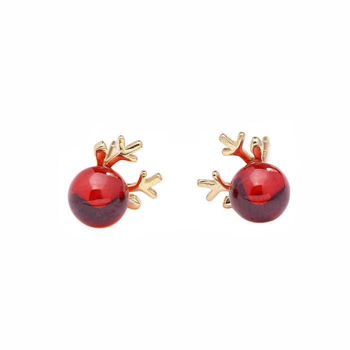 Reindeer Mini Shape Earrings
