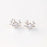 Deer Elk Diamond Silver Earrings