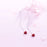 Red Love Drop Diamond Earrings