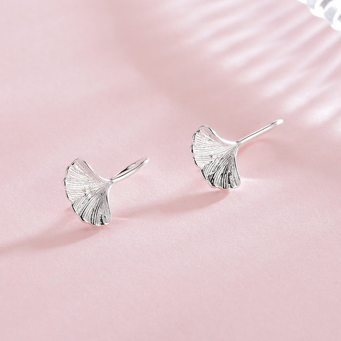 Tropical Leaves Silver Earrings