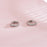 Round Diamond Row Earrings