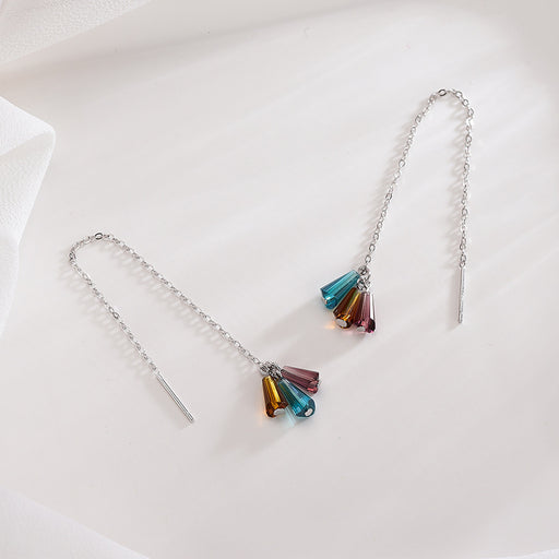Retro Color Glass Earrings