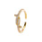 Cross Diamond Gold Ring