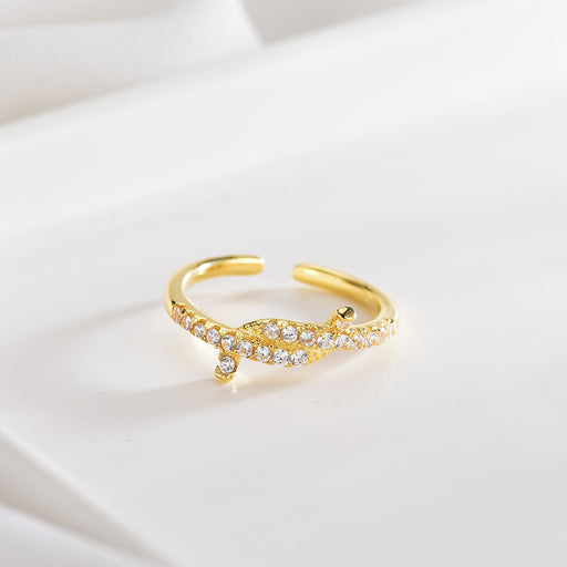 Cross Diamond Gold Ring