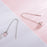 Kitten Crystal Long Drop Earrings
