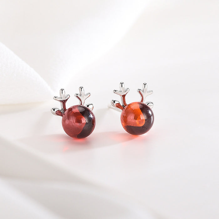Reindeer Mini Shape Earrings