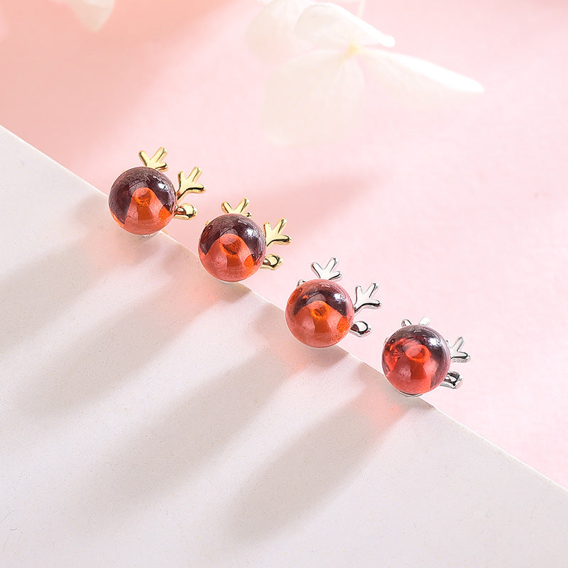 Reindeer Mini Shape Earrings