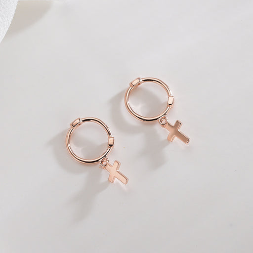 Mini Cross Shape Earrings