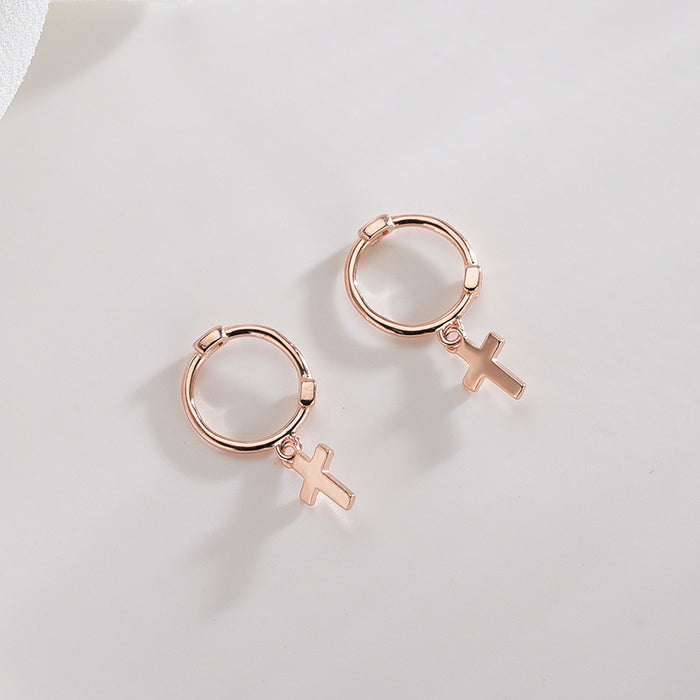 Mini Cross Shape Earrings