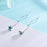 Blue Star-Moon Gem Earrings