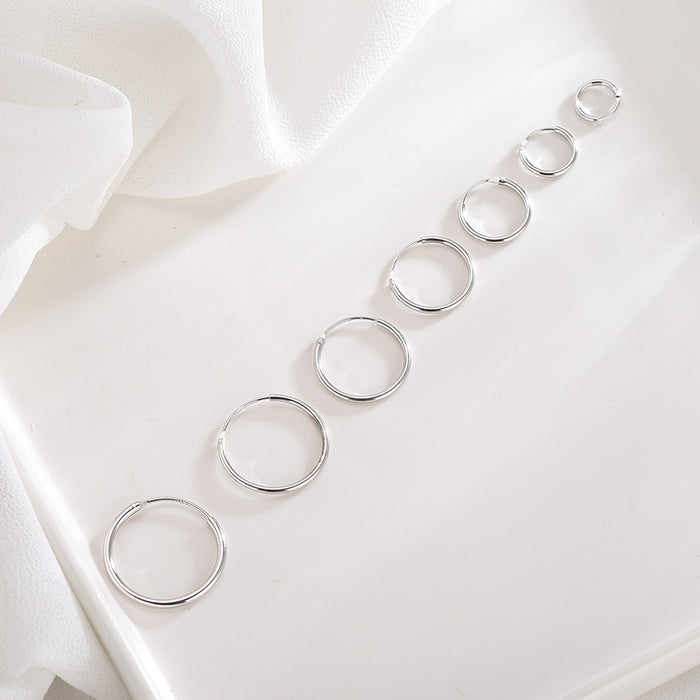 Simple Round Hook Earrings