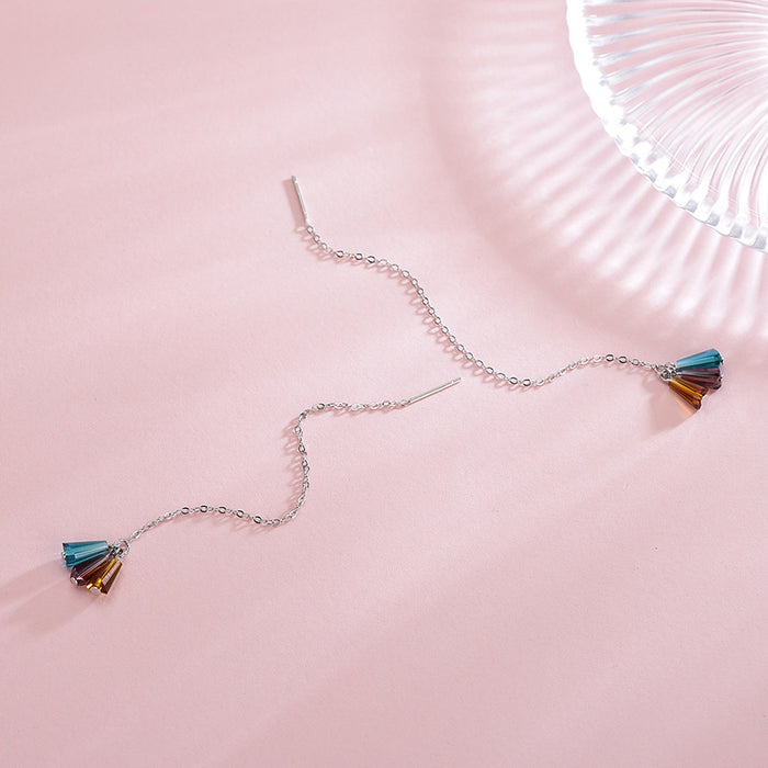 Retro Color Glass Earrings