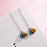 Retro Color Glass Earrings