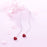 Red Love Drop Diamond Earrings