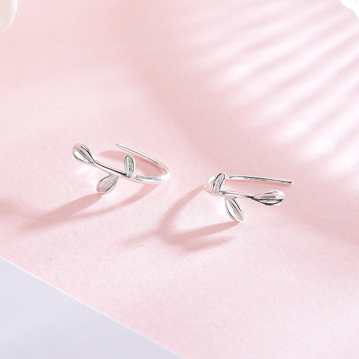 Three Leaves Ear Hooks Earrings