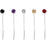 Multi Colour Garnet Gem Dropdown Earrings