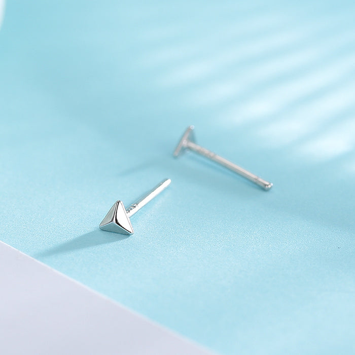 Geometric Silver Shape Earrings