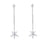 Five-Petal Flower Scrub Earrings
