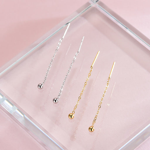 Round Beads Stud Earrings