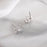 Deer Elk Diamond Silver Earrings