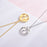 World Map Round Necklace