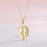 Virgin Mary Gold Necklace