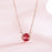 Red Diamond Cat Necklace