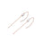 Pearl Tassel Long Drop Earrings