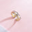 Cloudy Alloy Hoops Ring