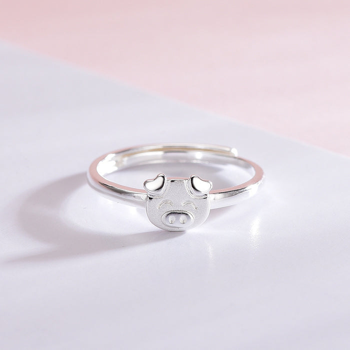 Smiling Piglet Ring