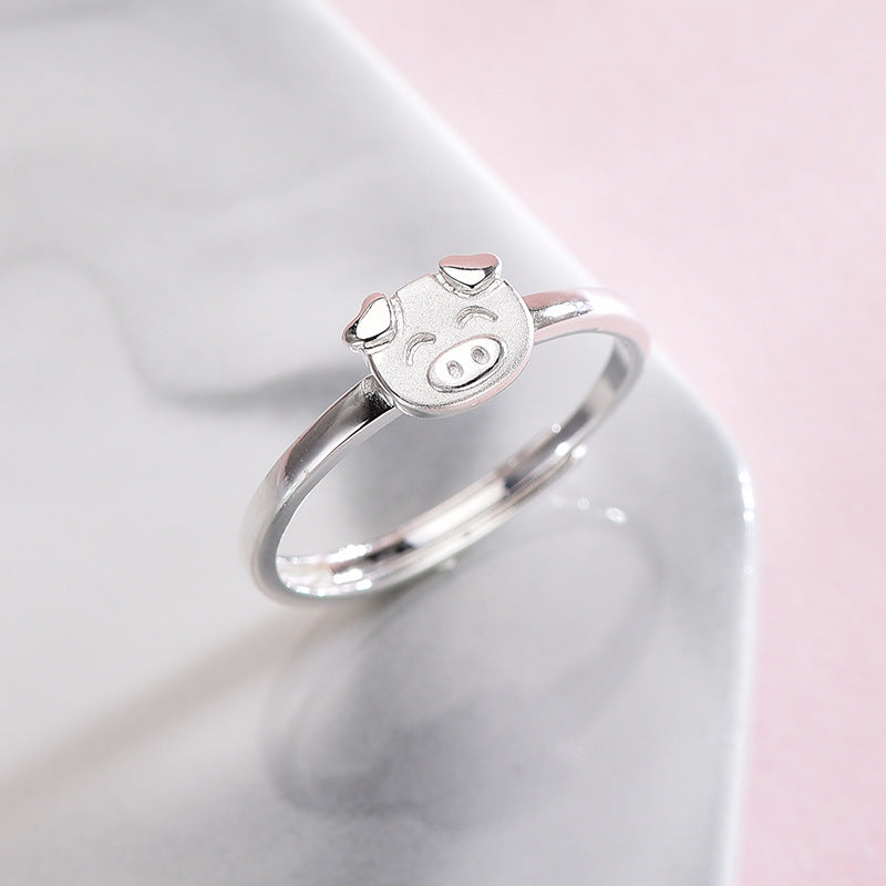 Smiling Piglet Ring