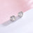 Heart-Shaped Diamond Stud Earrings