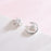 Curved Moon Star Diamond Earrings