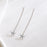 Diamond Starfish Long Drop Earrings