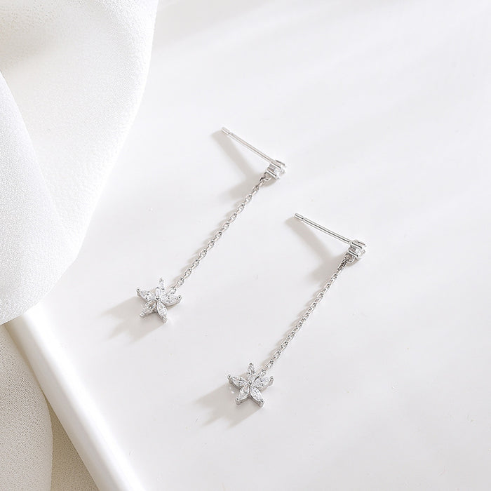 Five-Petal Flower Scrub Earrings