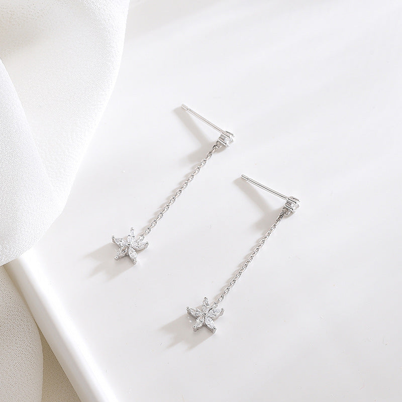 Five-Petal Flower Scrub Earrings