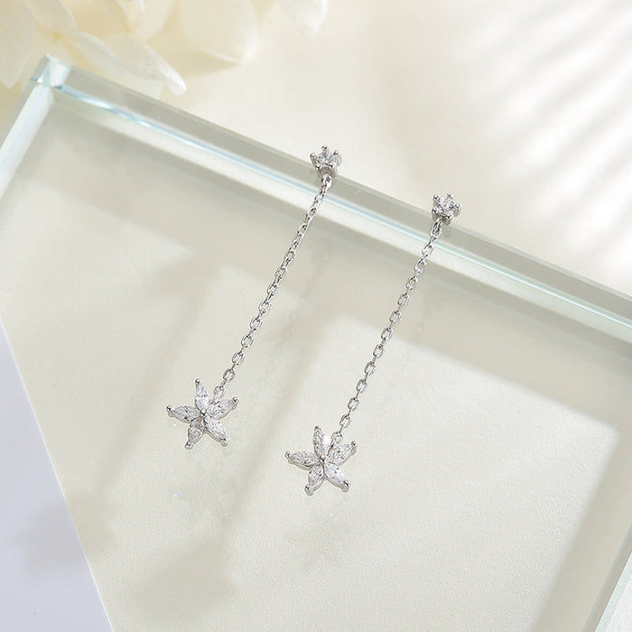 Five-Petal Flower Scrub Earrings