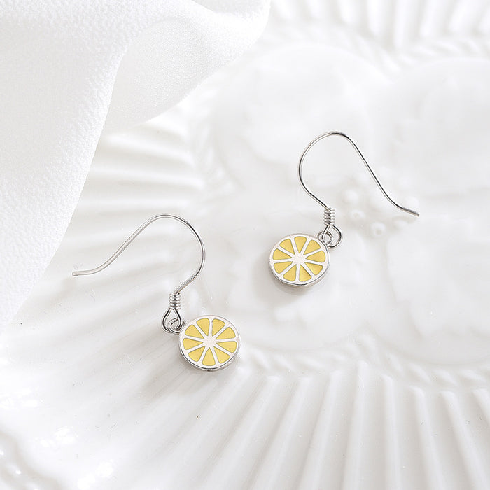Cute Lemon Hook Earrings