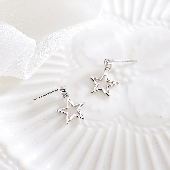 Sterling Silver Stars Earrings
