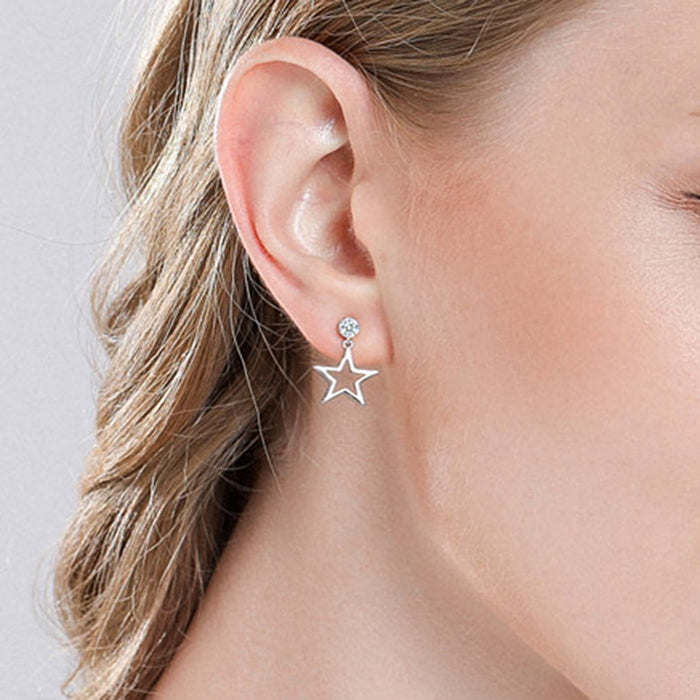 Sterling Silver Stars Earrings