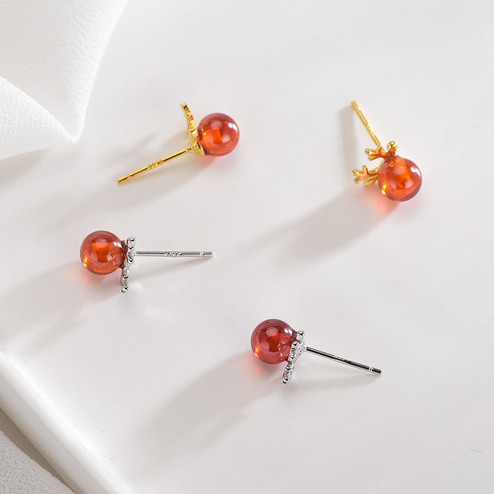 Reindeer Mini Shape Earrings
