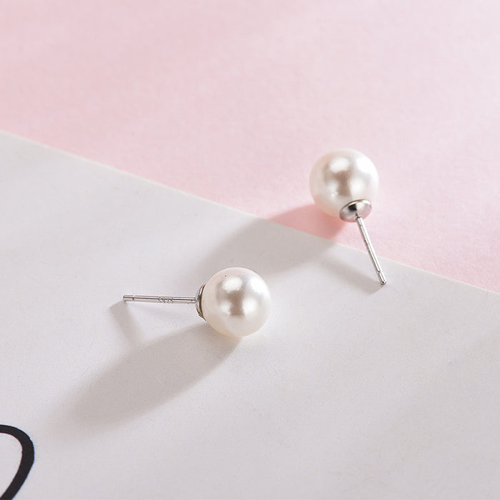 Simple Pearl Earrings