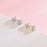 Simple Diamond Clover Earrings