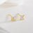 Simple Diamond Clover Earrings