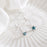 Blue Star-Moon Gem Earrings