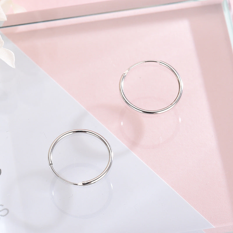 Simple Round Hook Earrings