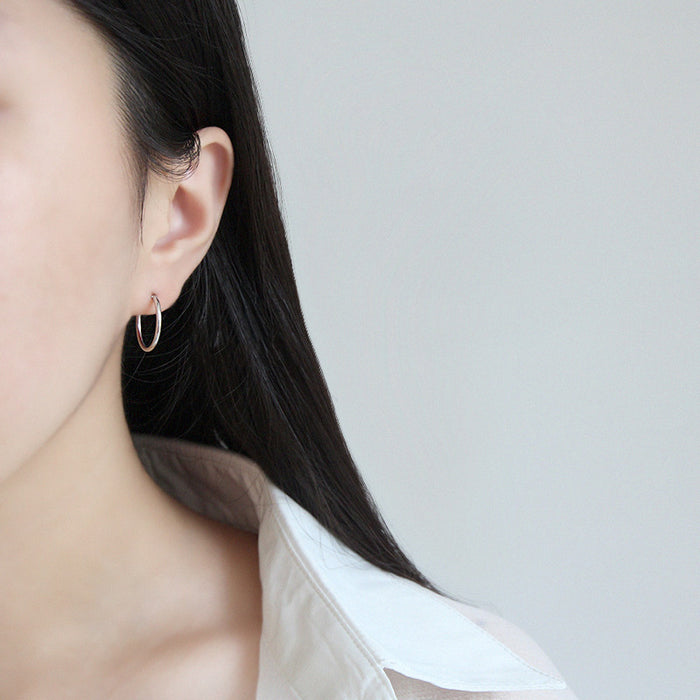 Simple Round Hook Earrings