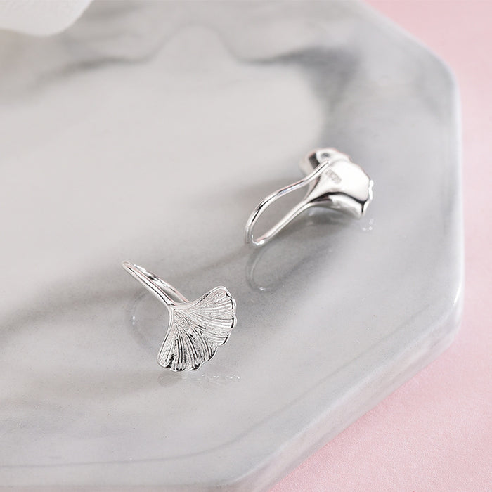 Tropical Leaves Silver Earrings