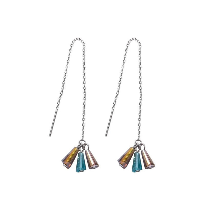 Retro Color Glass Earrings