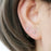 Geometric Silver Shape Earrings